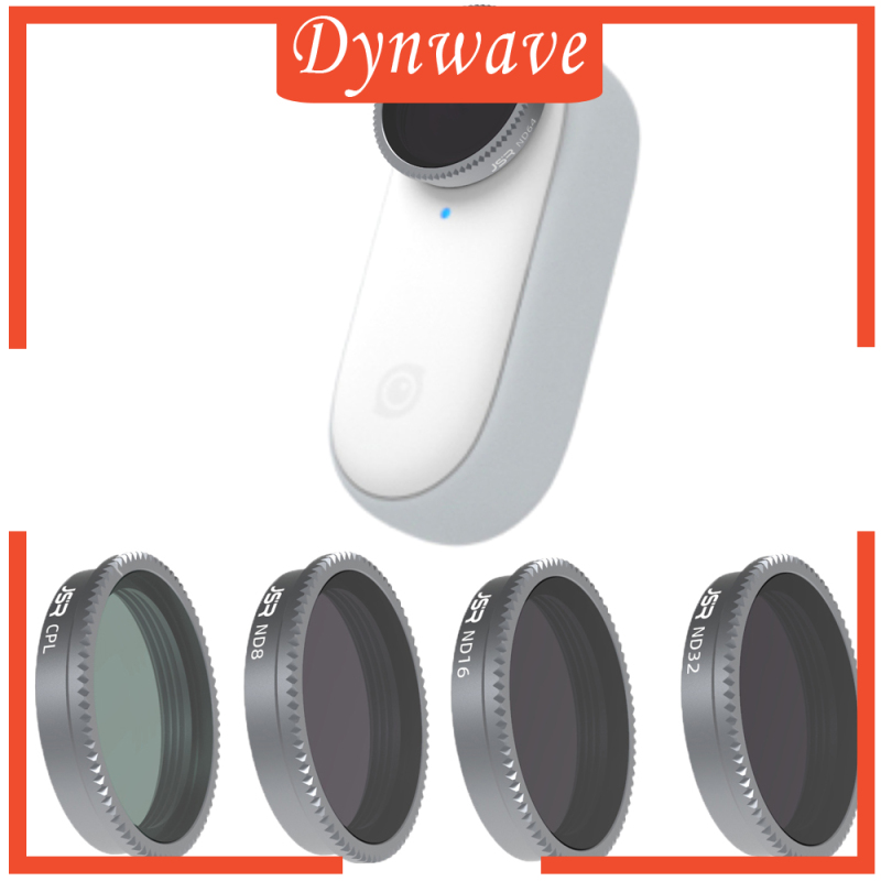 [DYNWAVE]4 Pieces Lens Filters ND8 ND16 ND32 ND64 Replaces for Insta360 GO 2 Premium