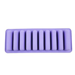 Khuôn silicone SYB 10 ngăn tạo hình dải dài làm đá cục / làm bánh DIY