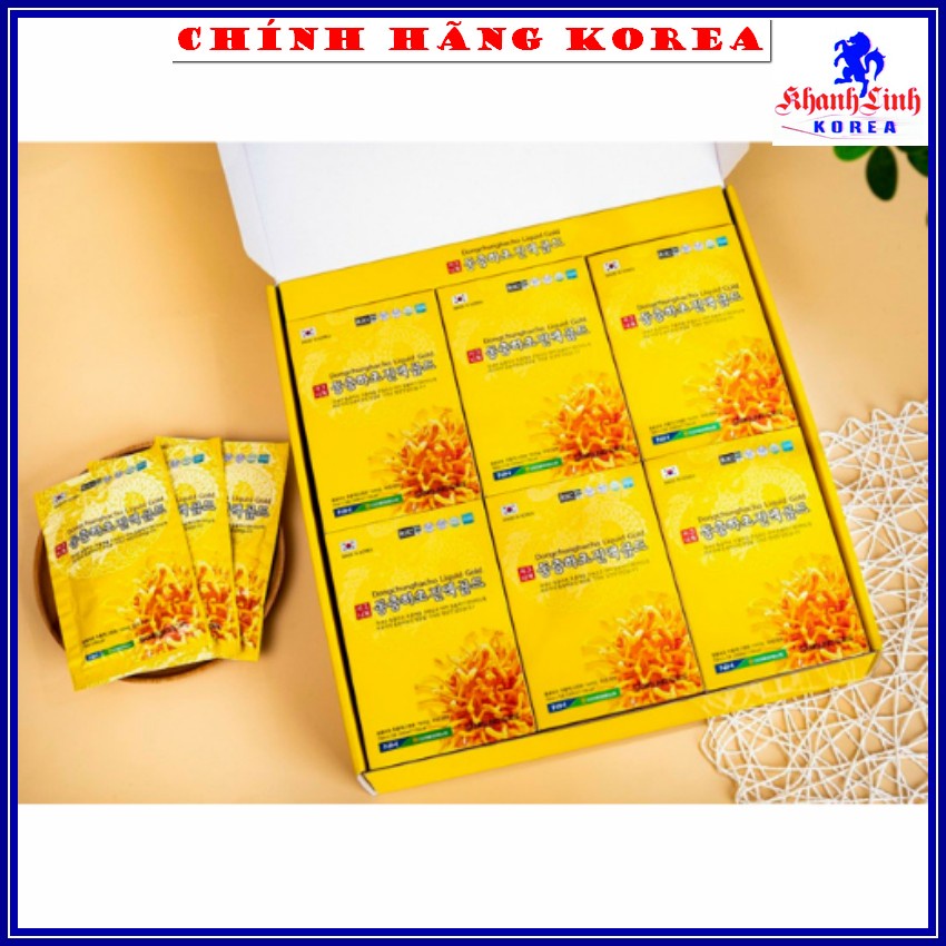 Nước đông trùng hạ thảo hàn quốc Nonghyup, hộp 30 gói - Bổ phổi, tăng thể lực, phòng ung thư - khanhlinh