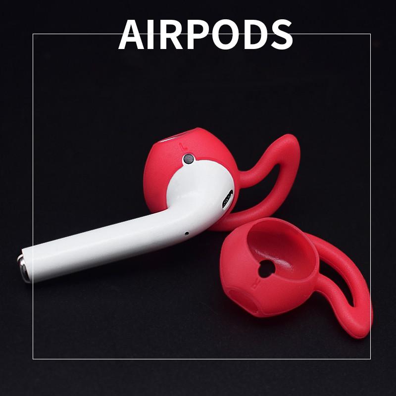 Silicone Vỏ Bảo Vệ Hộp Đựng Tai Nghe Airpods Hình Vây Cá Bằng Silicon Chống Mất Ốp