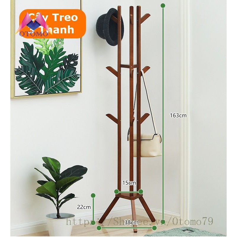 Cây Treo Quần Áo Bằng Gỗ Treo, Loại 1, 2, 3 Cột Treo Tiện Lợi