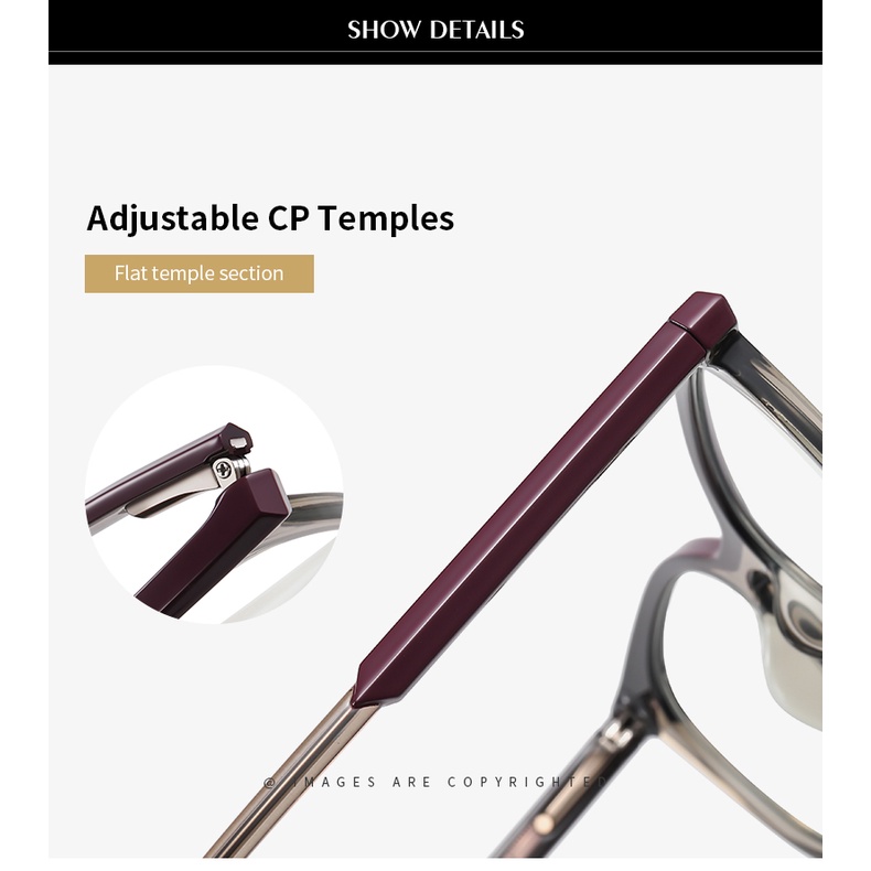 Mắt kính ZELIN TR3518 gọng mắt mèo phong cách Âu Mỹ thời trang