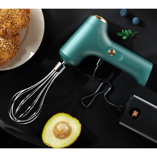Máy đánh trứng, Đánh kem, trộn bột, Máy đánh cafe, đánh th.uốc nhuộm tự động cầm tay mini Pin 1200mAh - sạc USB
