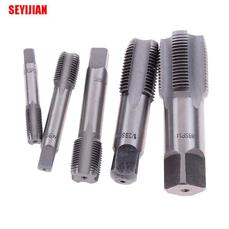 Bộ Dụng Cụ Cắt Ren Xoắn Bằng Thép Hss G1 / 8 1 / 4 3 / 8 1 / 2 3 / 4 Hss