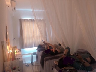Rèm voan spa ( đã có nhún rèm)