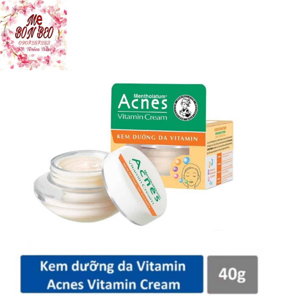 Bộ đôi Kem dưỡng da acnes vitamin 40g+ srm 100g