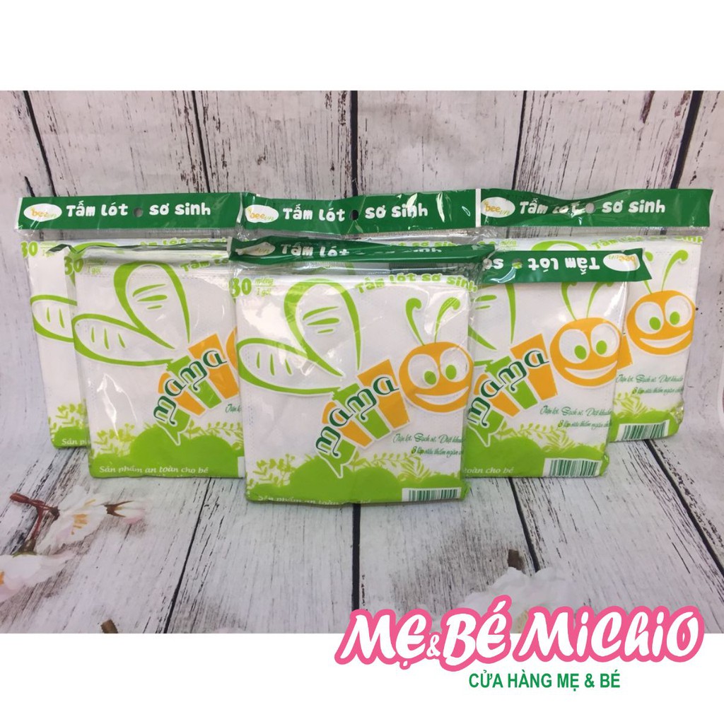 Tấm lót Xu Sơ Sinh Cao Cấp Mama 30 tờ/túi