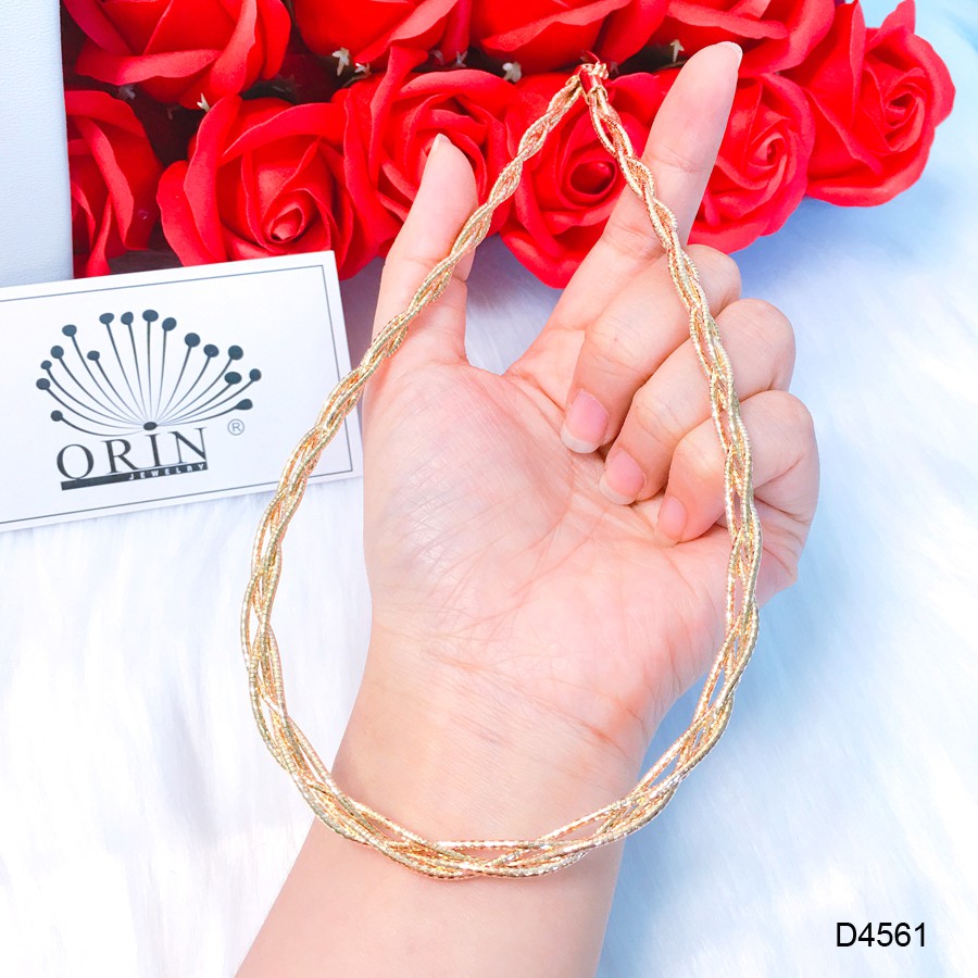 Kiểng cổ, kiềng mềm, kiềng bính 4 bền màu thiết kế cao cấp Orin D4651
