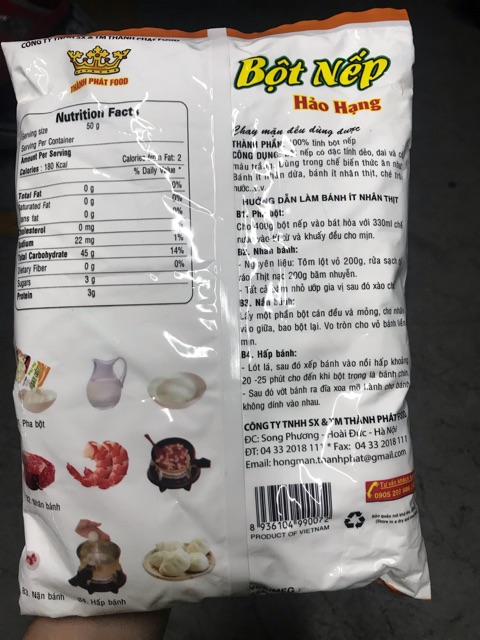 1kg Bột Nếp Thành Phát