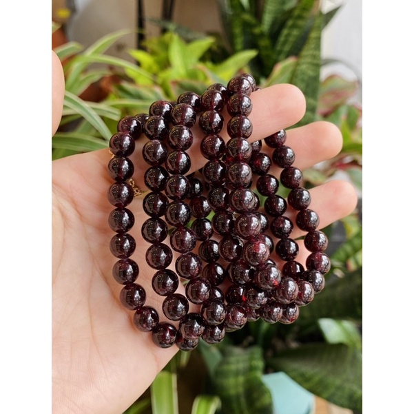 Vòng tay đá Garnet, Vòng tay đá Ngọc Hồng Lựu thiên nhiên, Vòng năng lượng, nâng cao năng lượng, Healing