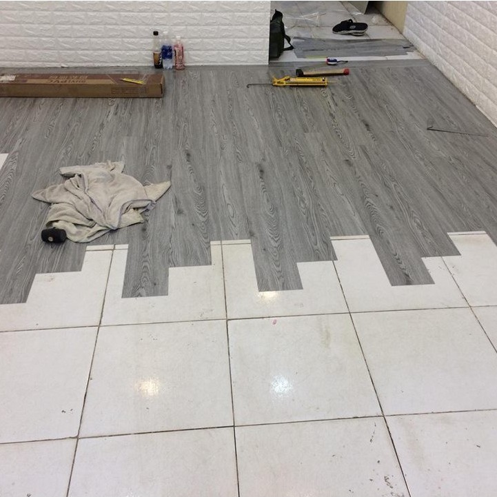 SÀN NHỰA DÁN KEO VÂN GỖ CAO CẤP