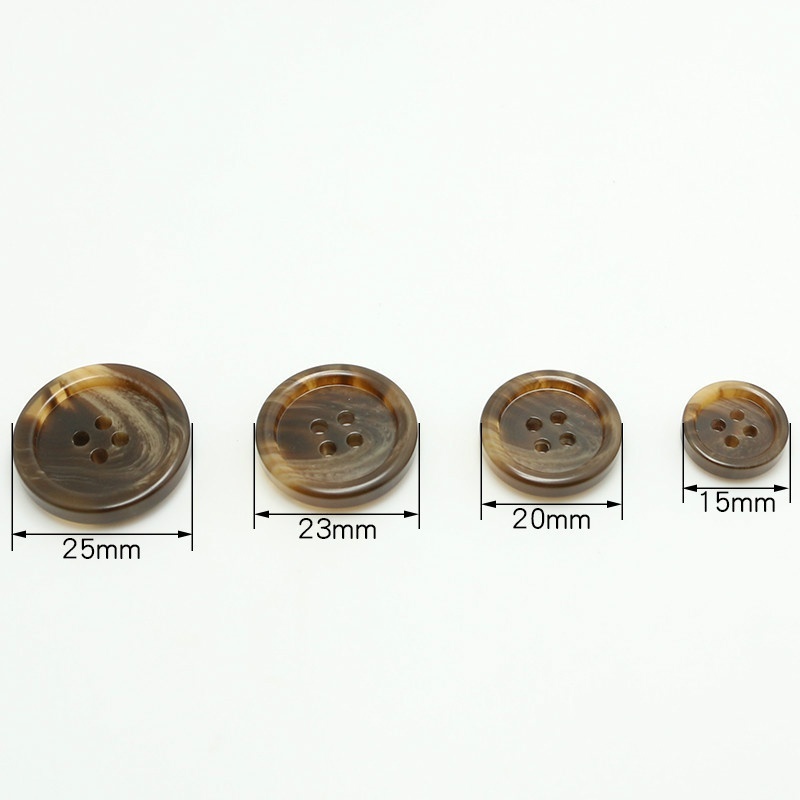 Set 50 Nút Nhựa 4 Lỗ 15-25mm Nhiều Màu Tiện Dụng