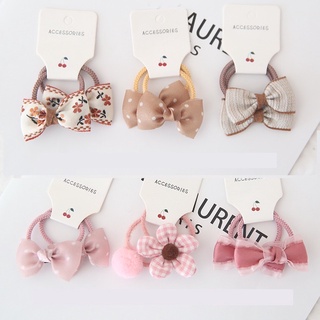 Set 2 dây buộc tóc nịt tóc nơ siêu xinh dành chi bé gái