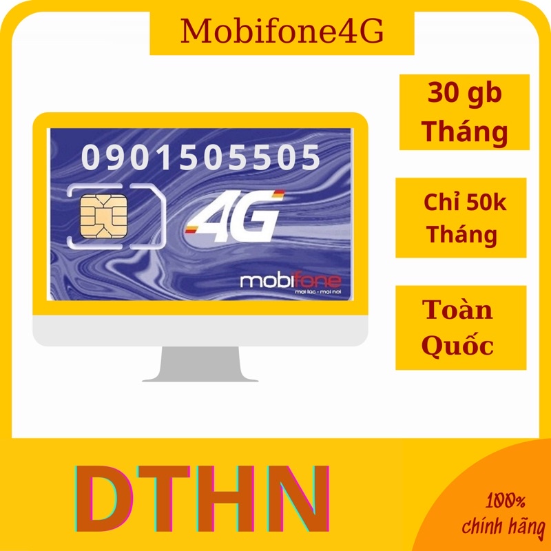 MOBIFONE MAX DUNG LƯỢNG, KHÔNG GIỚI HẠN TỐC ĐỘ, CHỈ 50K/THÁNG, Sim sử dụng cả năm.