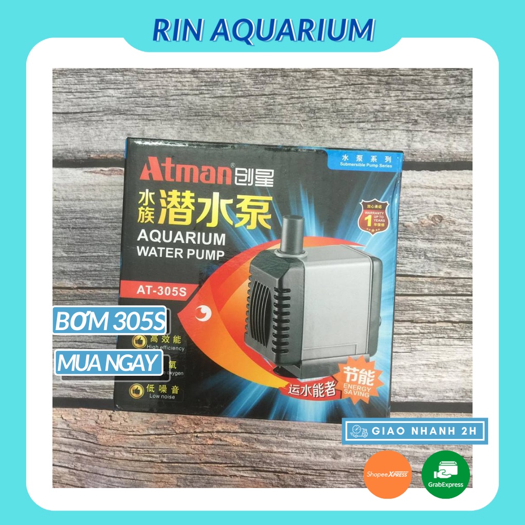 Máy bơm bể cá Atman 305s cho hồ cá thủy sinh - cá cảnh biển nước mặn