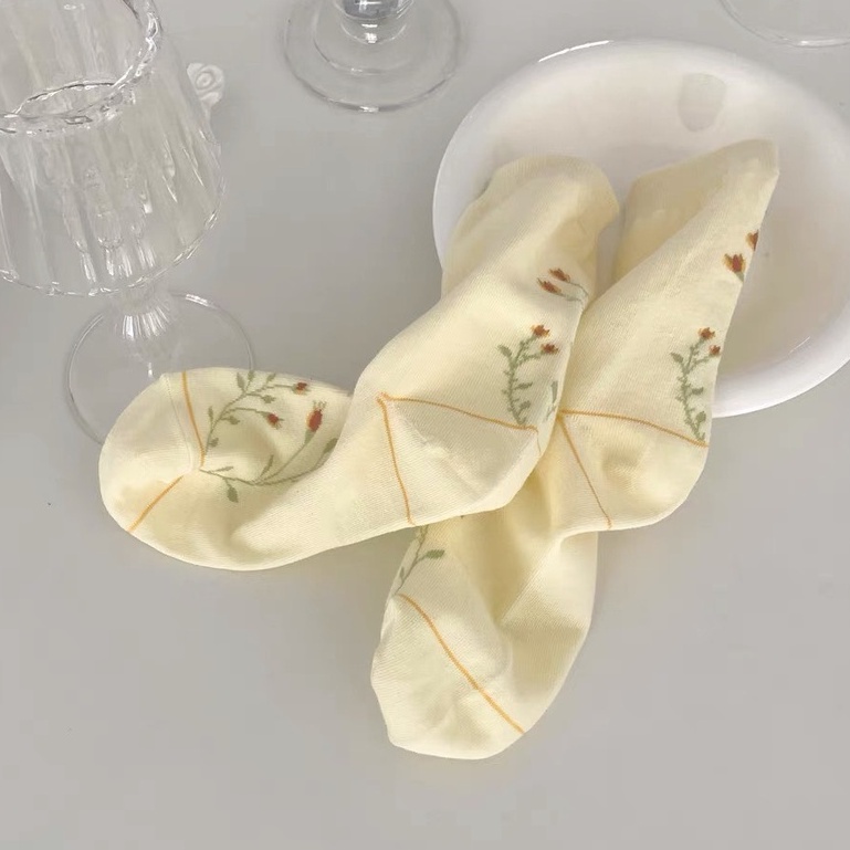 TL61 tất vớ nữ hoa gót chân LOLITA