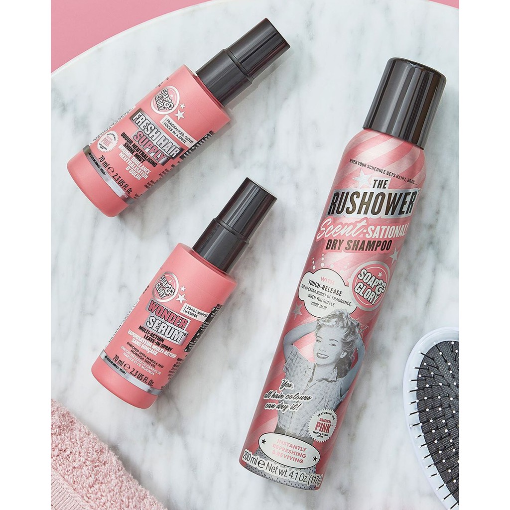 [full size] Dầu gội khô Soap &amp; Glory The Rushower Scent-Sational Dry Shampoo 200ml