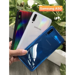 Bộ vỏ + sườn samsung A50 zin - kèm nút bấm ,cụm kính camera