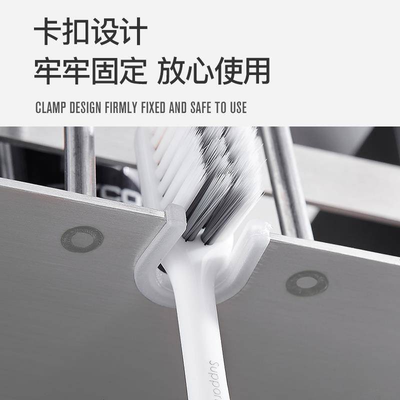 kệ lò vi sóngđời Bàn chải đánh răng Bàn chải đánh răng Khung 304 Thép không gỉ Phòng tắm Miệng Đặt miễn phí Punchi