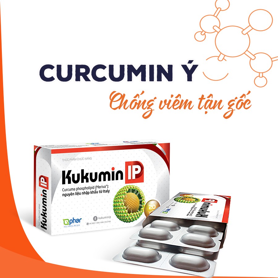 Kukumin IP – Hỗ trợ điều trị viêm loét dạ dày – tá tràng (Hộp 20 viên)