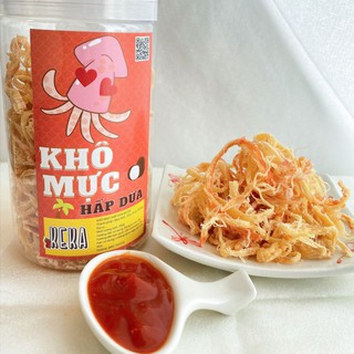 Khô Mực Hấp Dừa Xé Sợi KeKa 200G, Ăn Vặt Đà Nẵng