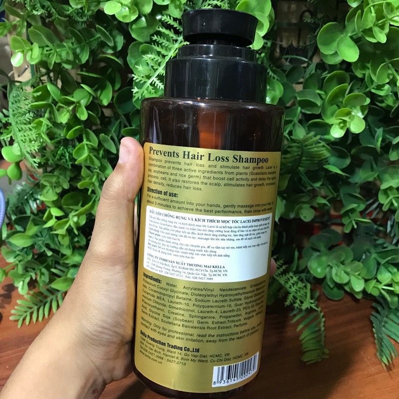 DẦU GỘI CHỐNG RỤNG VÀ KÍCH THÍCH MỌC TÓC LACEI NÂU