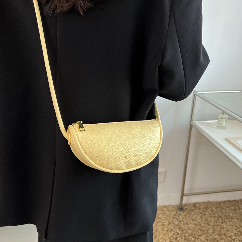 Túi Đeo JASMIN NOIR Chéo Da PU Hình Yên Ngựa Xoắn Đơn Giản Cho Nữ