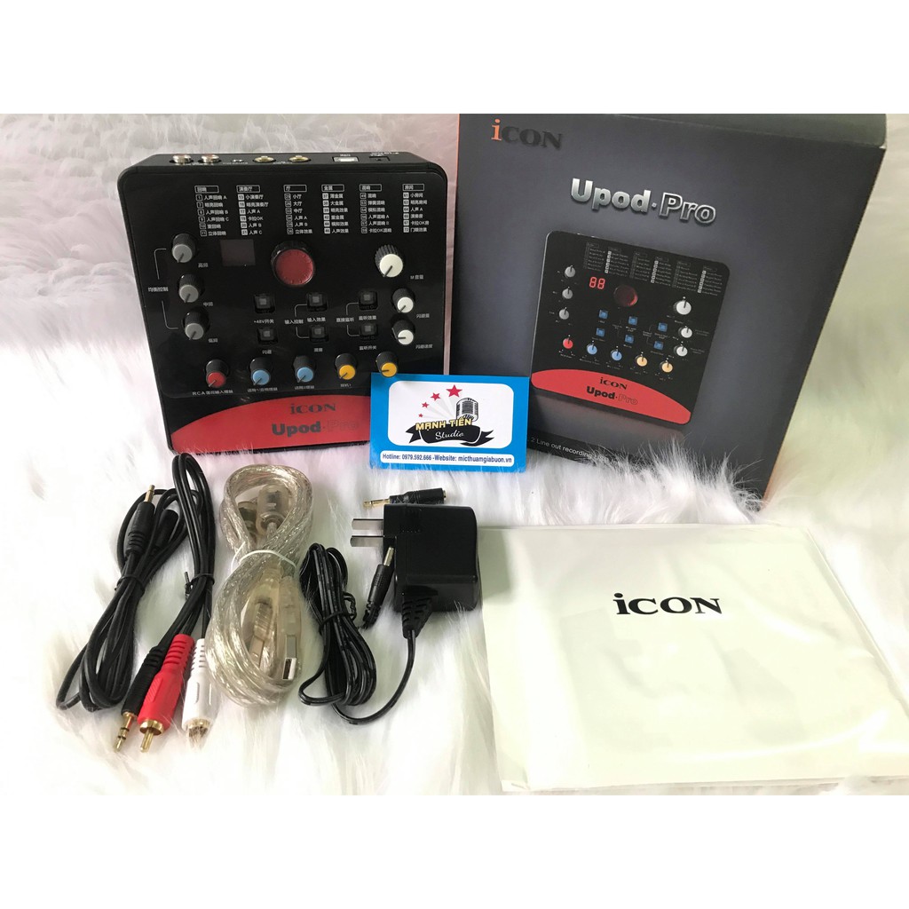 [HÀNG CHUẨN] Soundcard thu âm Icon Upod-Pro - 72 Hiệu Ứng Chính Hãng thu âm livestream chuyên nghiệp cải tiến mới nhất