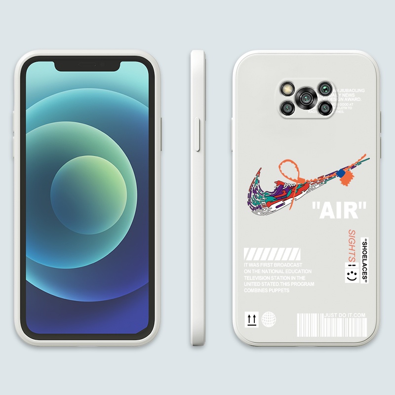 Ốp Điện Thoại Thời Trang Mới Cho Xiaomi Mi POCO X3 Pro 11 10t Pro NFC Pro F3 8 A2 Lite Pocophone 5G Phone Casing  Silicon Fashion Camera Lens Protector Full Cover simple Liquid silicone Cases