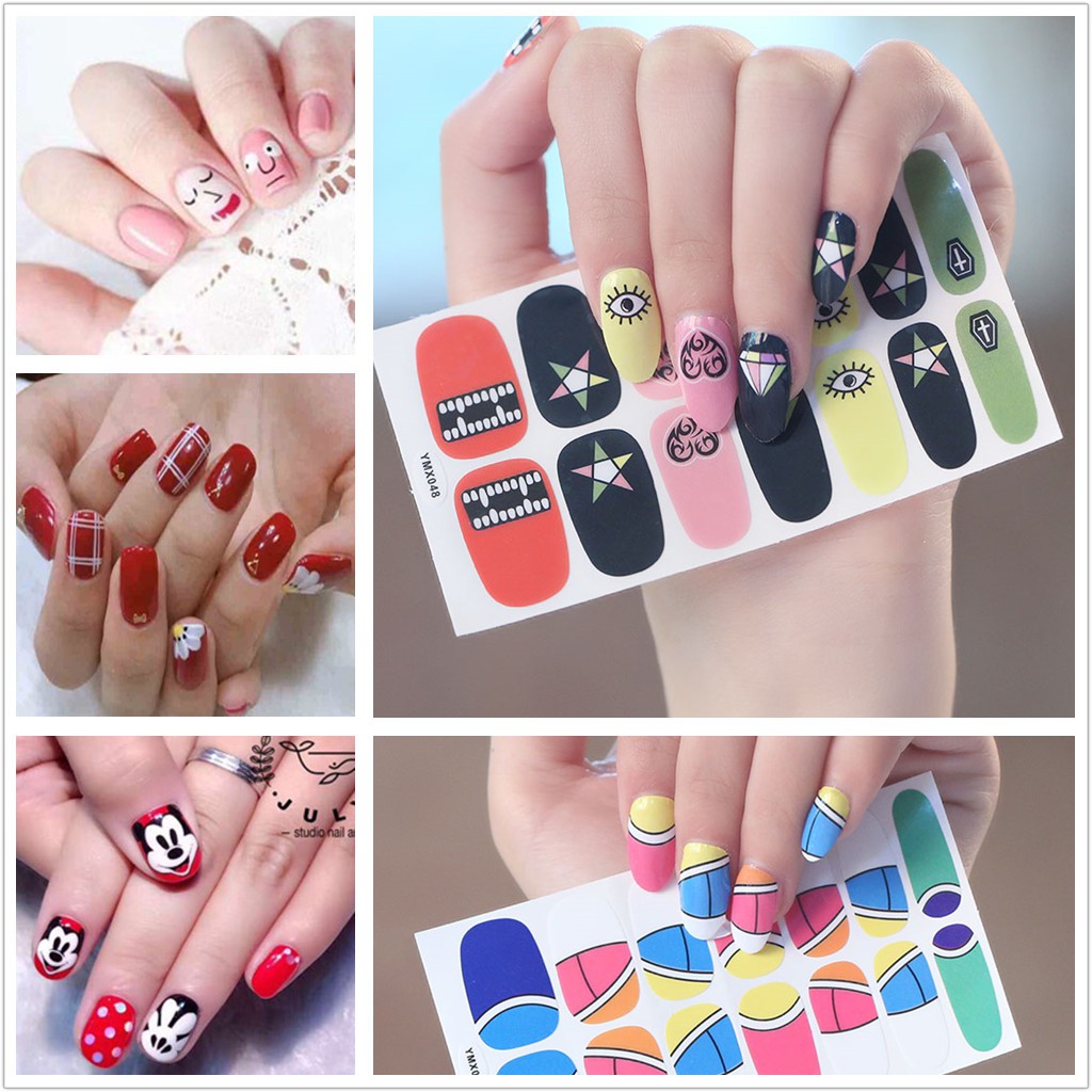 [Hàng mới về] Miếng dán móng tay không thấm ngộ nghĩnh độc đáo
