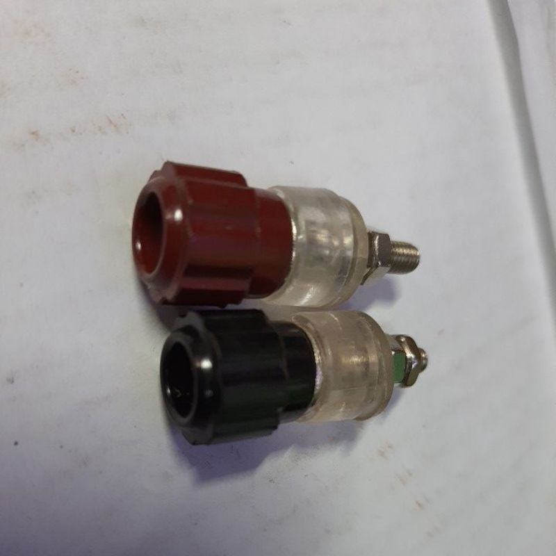 10 cái giắc nguồn, cọc loa chế đồ tiết diện 4.5mm. chân jack mạ inox ko oxi hóa.