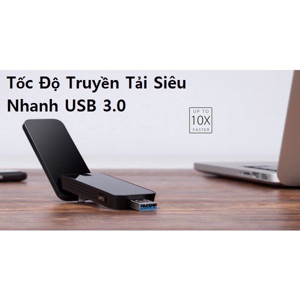 Bộ thu Wifi TP-Link Archer T4U - USB wifi băng tần kép chuẩn AC1300 - Hàng chính hãng bảo hành 24 tháng