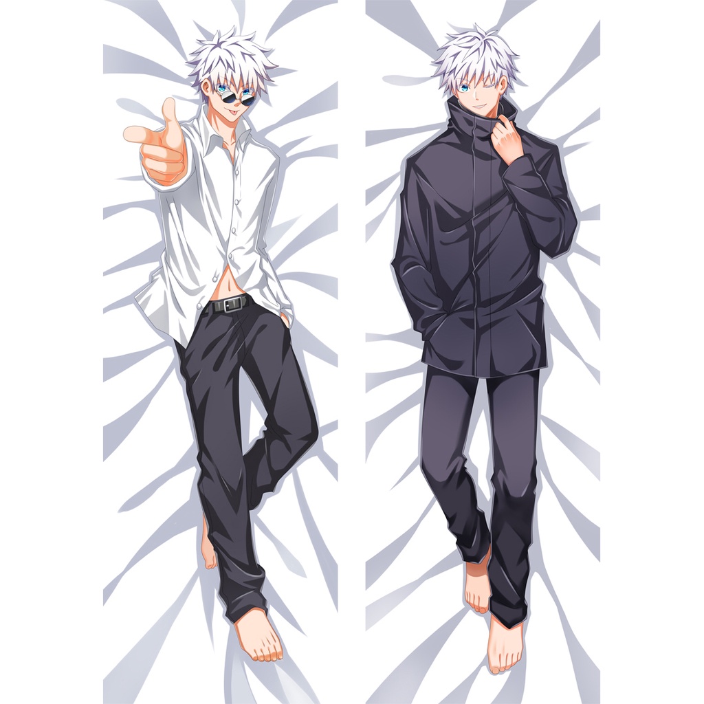 Vỏ Gối In Họa Tiết Anime Jujutsu Kaisen Gojo Satoru Dakimakura 60x180cm