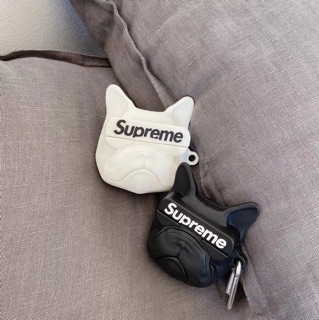 Case Airpod 1/2/Pro Hình Chó mặt sệ Supreme