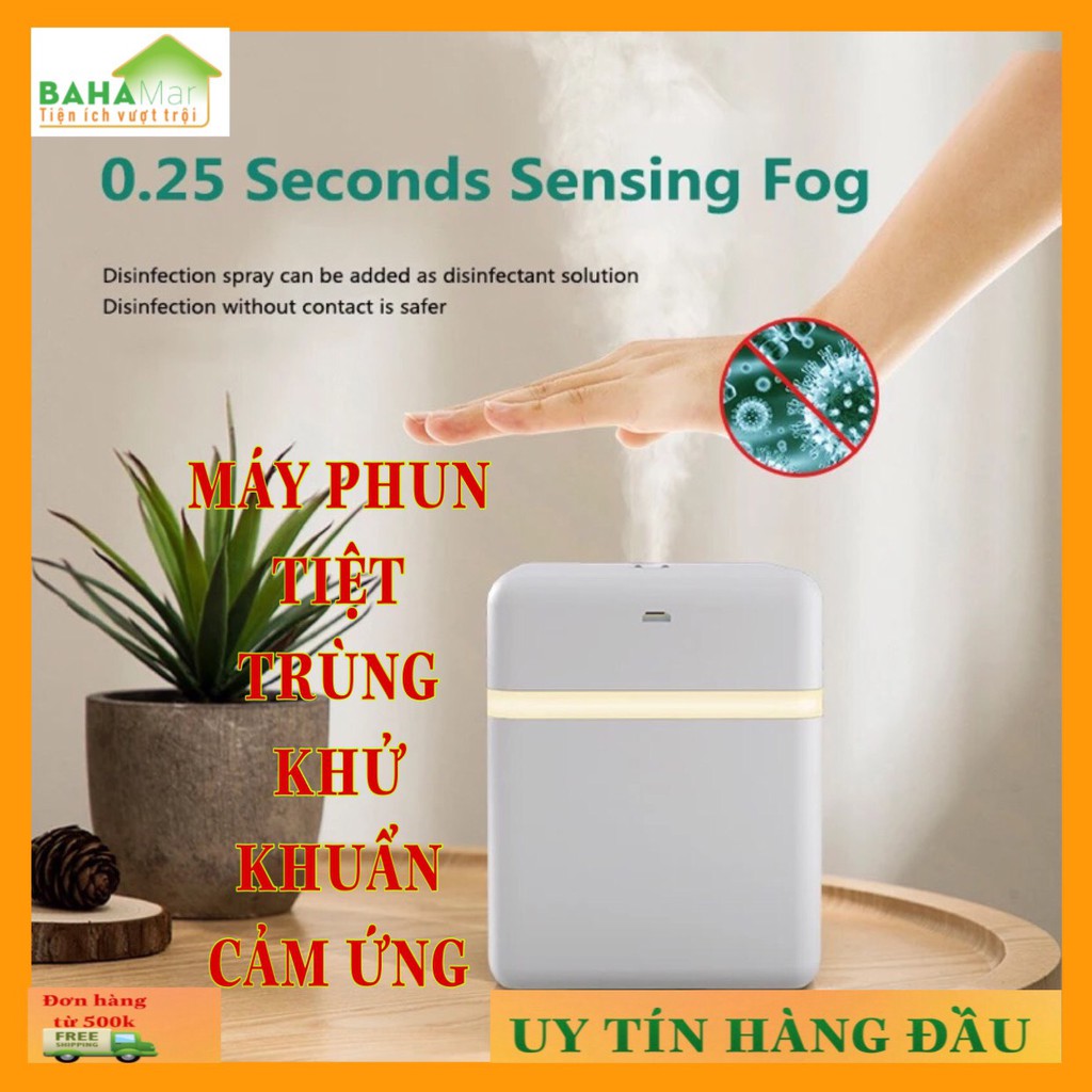 MÁY TẠO ẨM PHUN SƯƠNG CẢM ỨNG THÔNG MINH - XỊT CỒN KHỬ TRÙNG TỰ ĐỘNG "BAHAMAR" có cảm biến tự động để phun chất lỏng