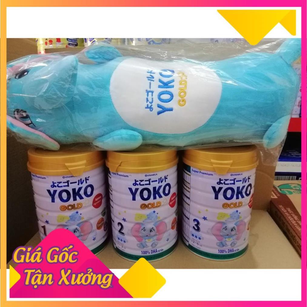 Hàng chuẩn công ty-Sữa Bột Vinamilk Yoko Gold Số 1, 2, 3 Lon 850G