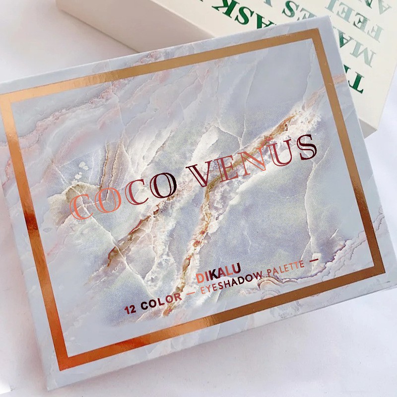 Bảng Phấn Mắt 12 Ô Nhũ Trendy CoCo Marble Vỏ Vân Đá | BigBuy360 - bigbuy360.vn