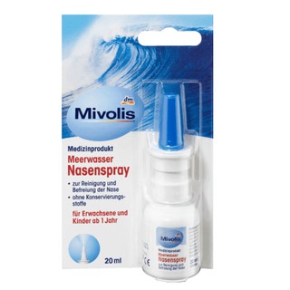 Hàng sale Xịt mũi nước biển Mivolis Meerwasser Nasenspray date tháng 8.2024