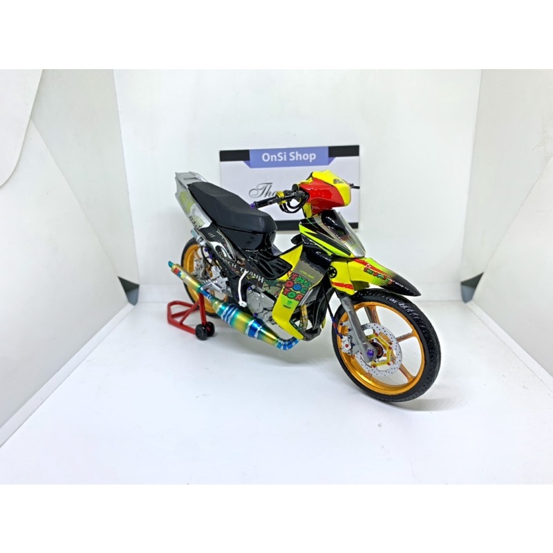 MÔ HÌNH YAZ 125cc  XE MOTOR TỈ LỆ 1/12 ĐỘ XE ĐUA UB125
