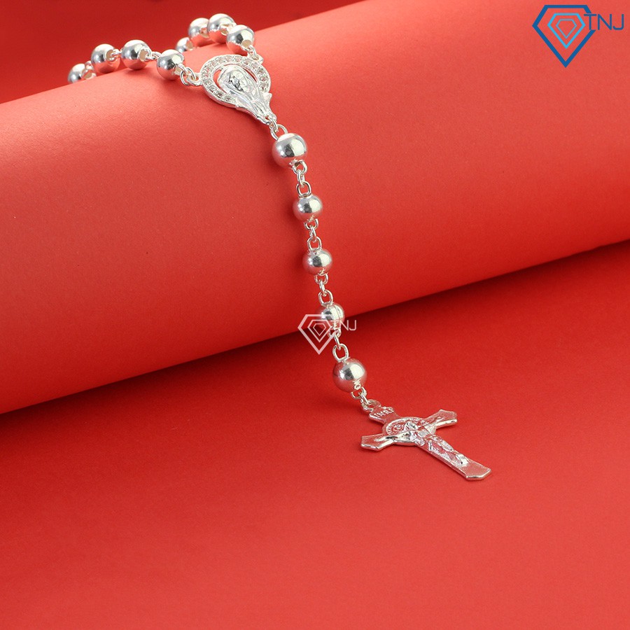Tràng hạt mân côi bằng bạc DCN0505 Trang Sức TNJ