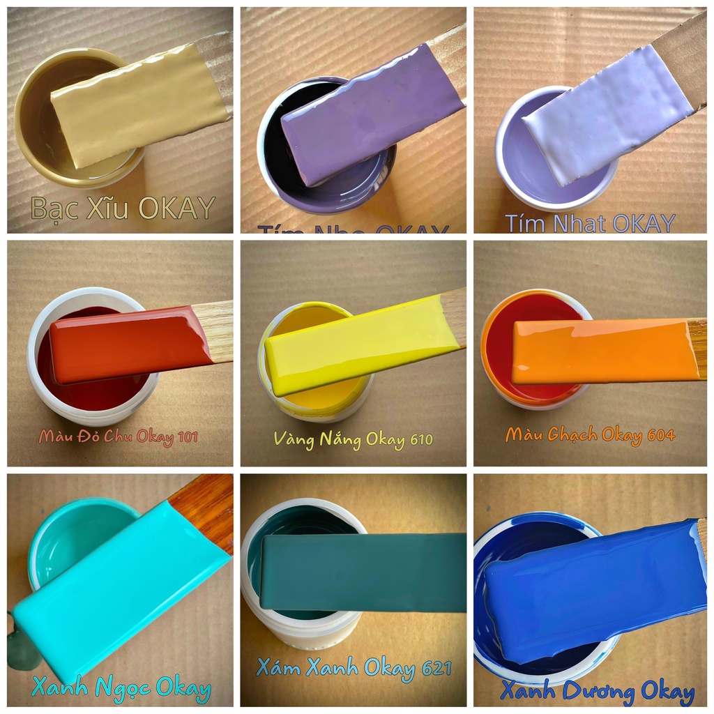 Sơn Chậu Kiểng Hệ Nước Okay 1Kg