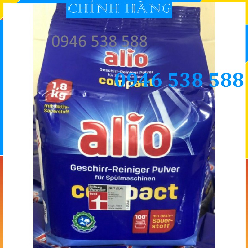 Bột rửa bát alio 1.8kg dùng cho Máy rửa bát