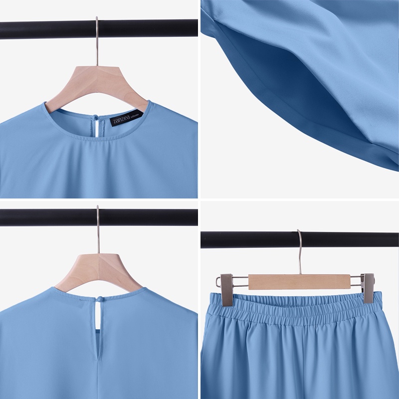 Zanzea Bộ Đồ Nữ Hồi Giáo Phong Cách Retro Thời Trang