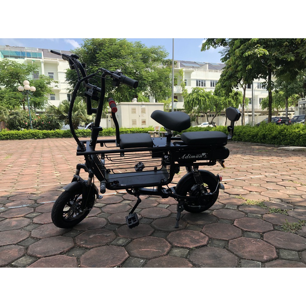 Xe Đạp Điện Gấp Gọn ADIMAN Chính Hãng, Xe Điện Chạy Bằng Pin Lithium 48V-12A