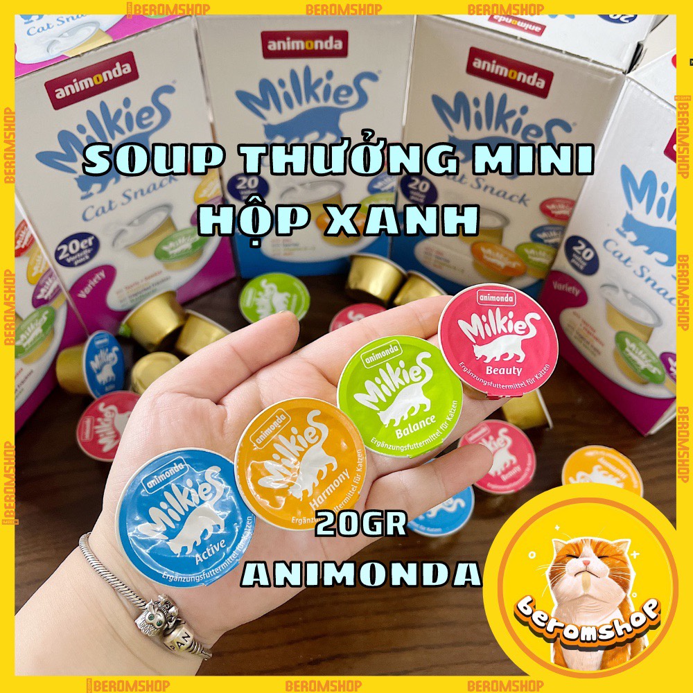 SÚP CHO MÈO ANIMONDA MILKIES 20G 8 VỊ NHẬP ĐỨC GIÁ CỰC RẺ
