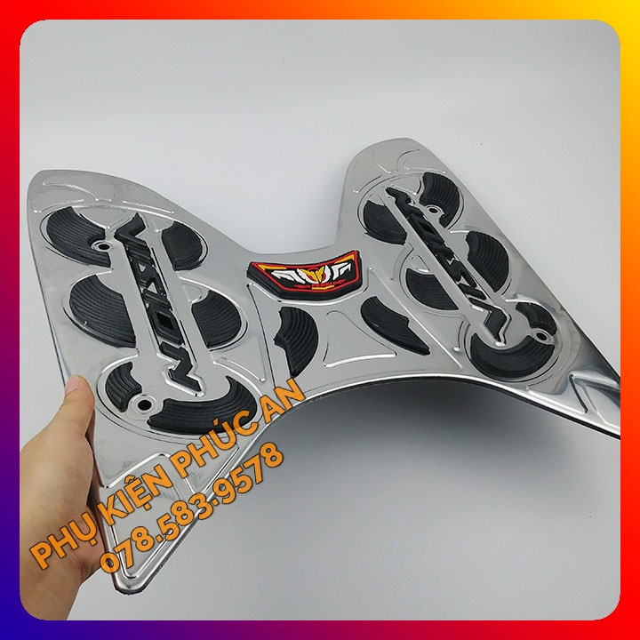 Thảm lót sàn INOX, CAO SU xe VISION năm 2014 2015 2016 2017 2018 2019 2020 gác để chân trước xe Honda
