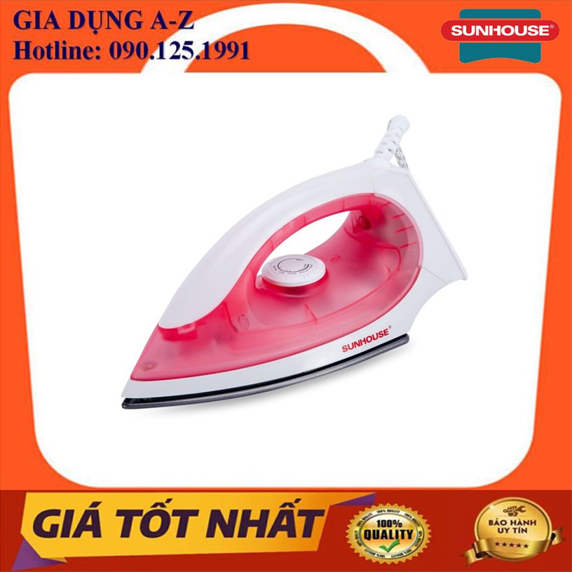 Bàn là sunhouse, bàn ủi khô sunhouse shd1072, có 2 màu hồng và xanh