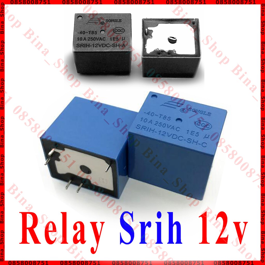 Relay SRIH 12VDC-SH-A Songle 4 chân 5 chân