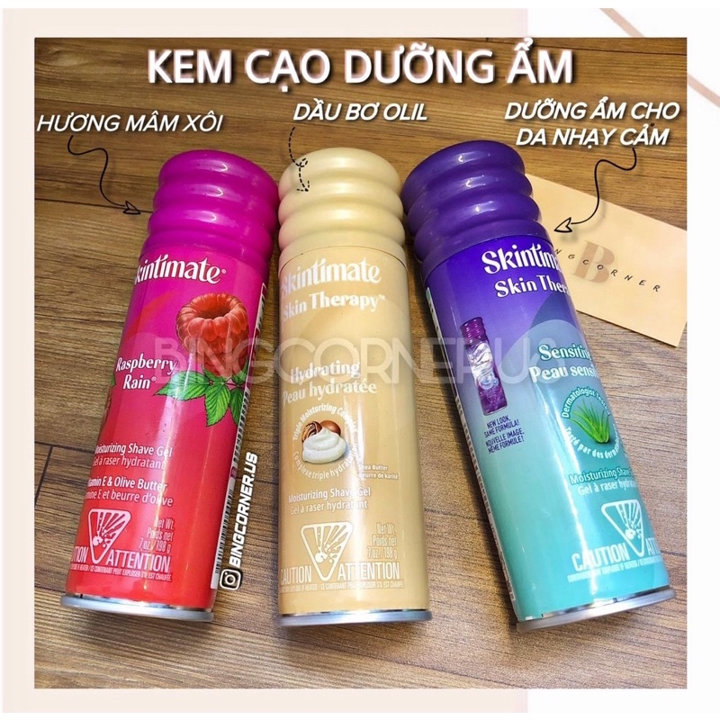 Dao cạo bơ BIC Soleil 5 lưỡi - Kem bọt Skintimate