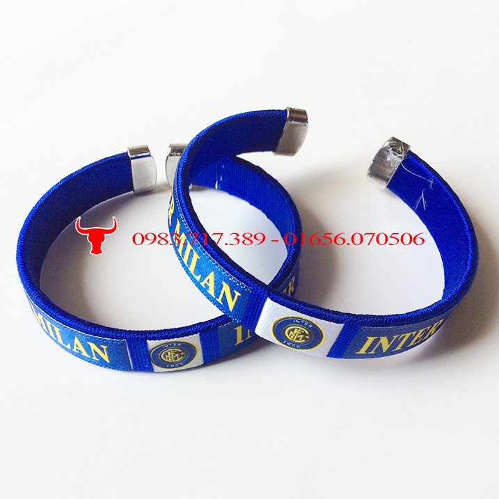 Vòng tay bọc vải lưu niệm - các câu lạc bộ bóng đá Manchester, Arsenal, Chelsea, Barca, Real, Liverpool - Trâu shop